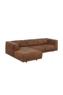 Modern Leather Chaise Lounge