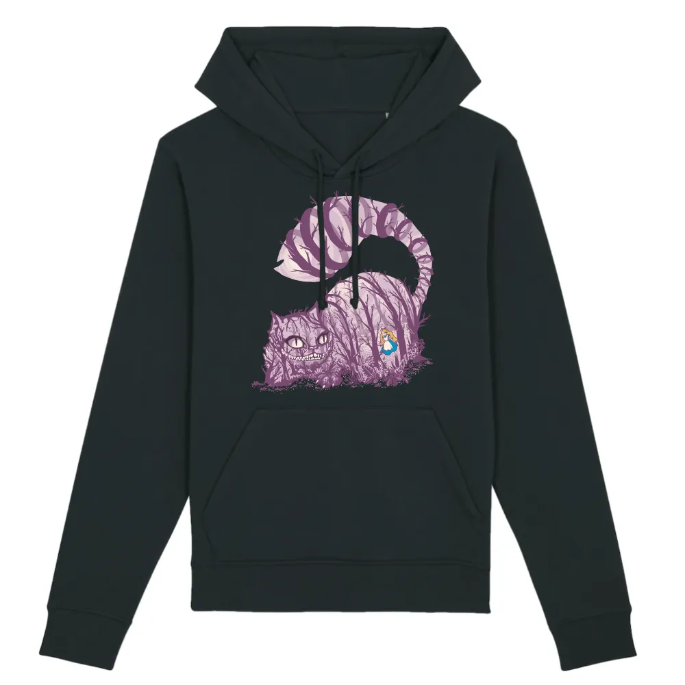 Mischief Cat Graphic Pullover Hoodie