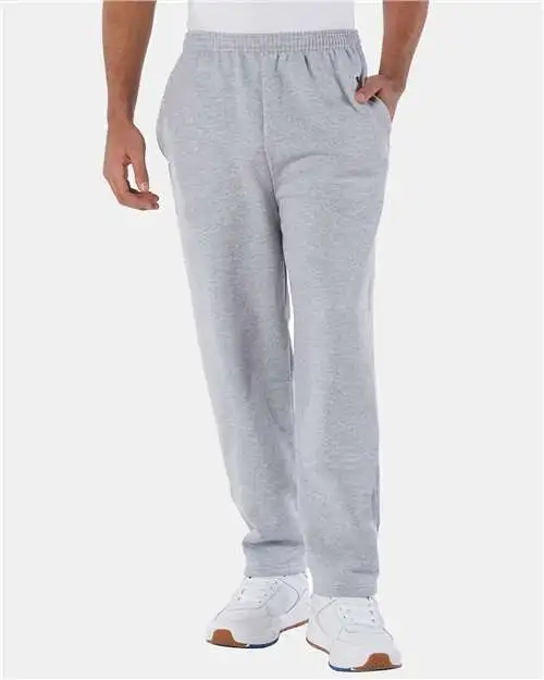 Men's Pocketed Open Bottom Sweatpants