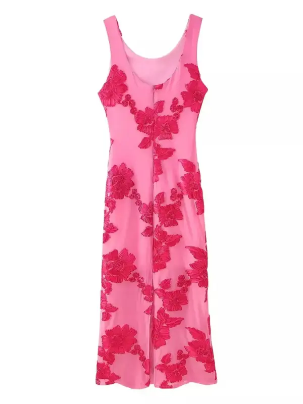 Wide Strap Midi Dress
