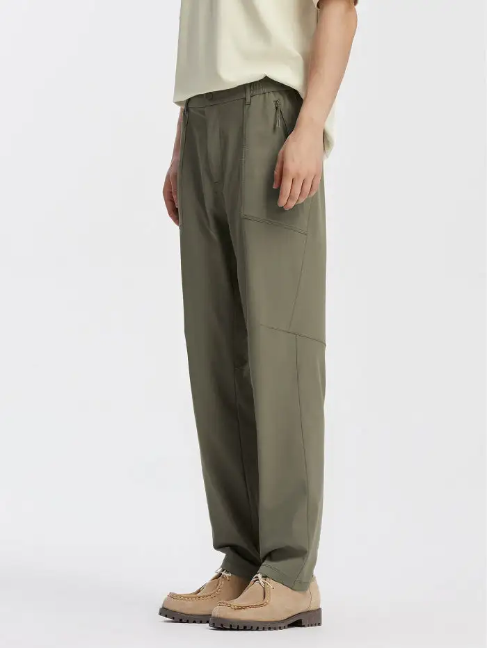 Men's Straight Open-weave Trousers