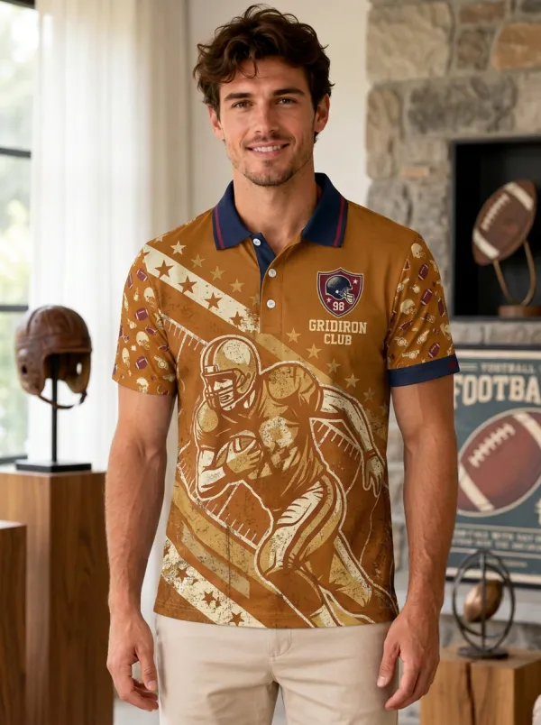 Men's Football Gridiron Club Polo Shirt
