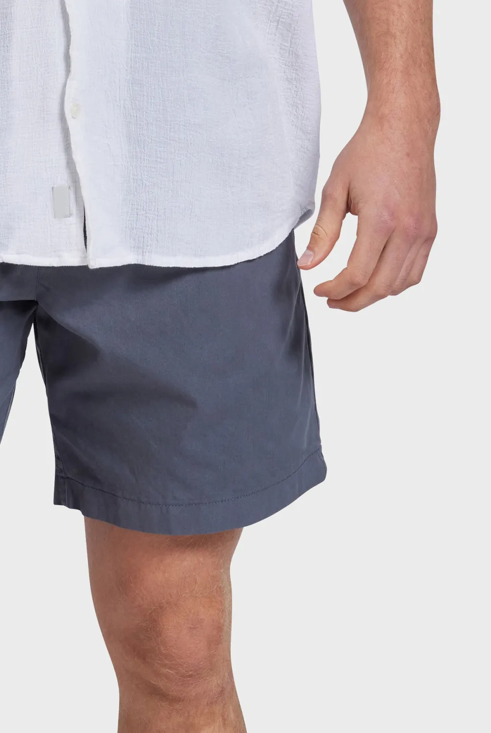 Relaxed Fit Linen Blend Casual Pull-On Shorts