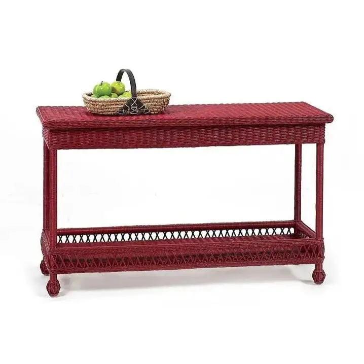 Wicker Console Cabinet
