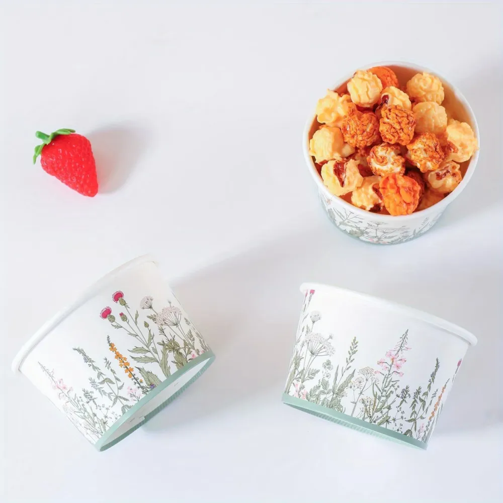 Wildflower Paper Snack Cups