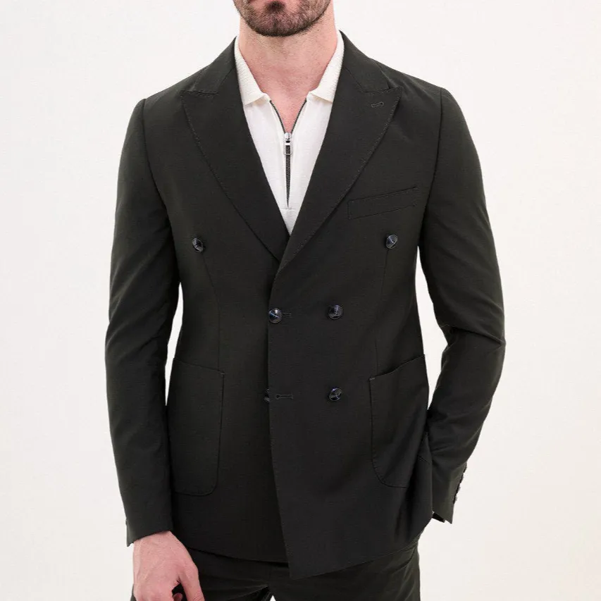 Smart Slim Fit Double Breasted Blazer