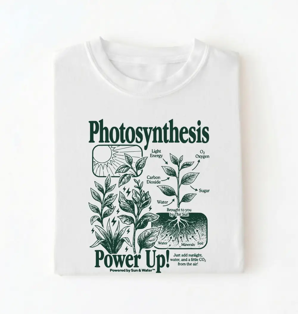 Photosynthesis Plant Graphic Cotton Tee