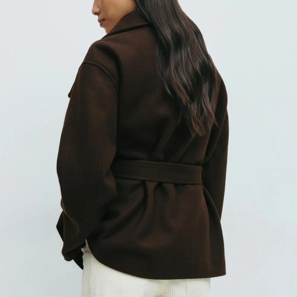 Relaxed Pearl Cascade Coat