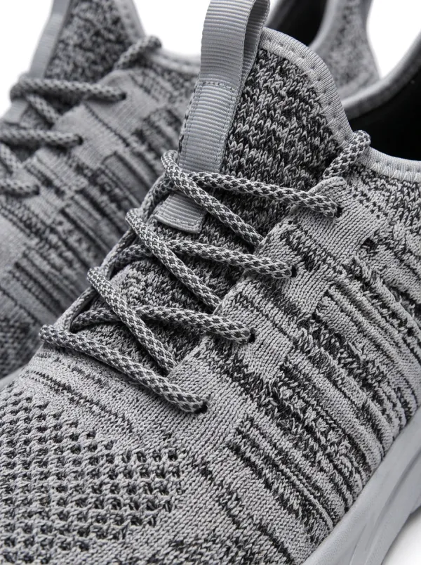 Unisex Grey Knit Sneaker 