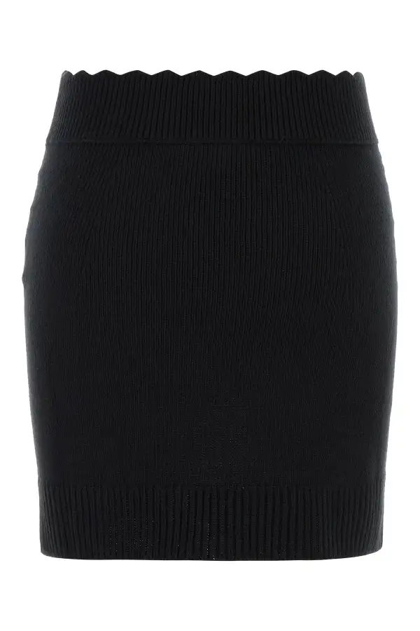 Refined Mini Wool-Blend Wool Skirt