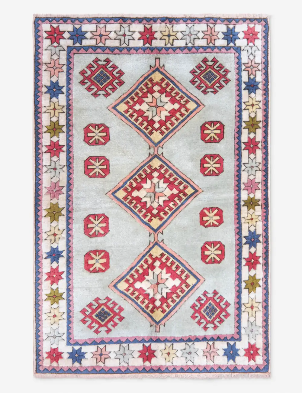 Artisan Vintage Inspired Moroccan Inspired Hand Knotted Wool Area Rug