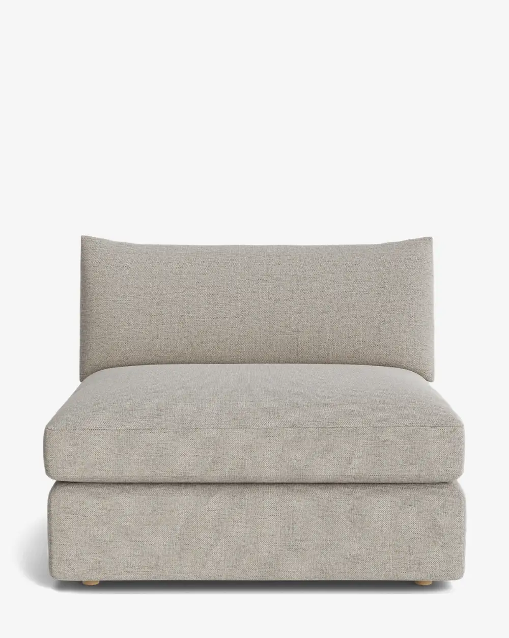 Plush Modular Armless Seat