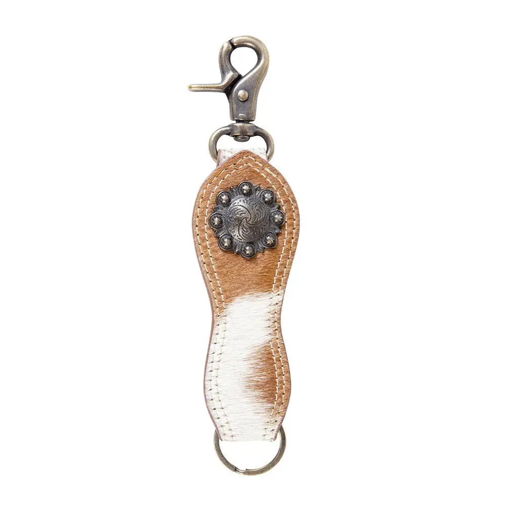 Practical Detail Leather Key Fob
