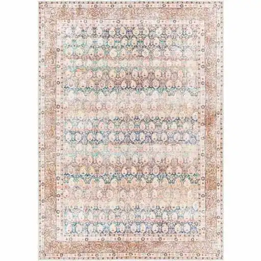Softened Traditional Washable Area Rug