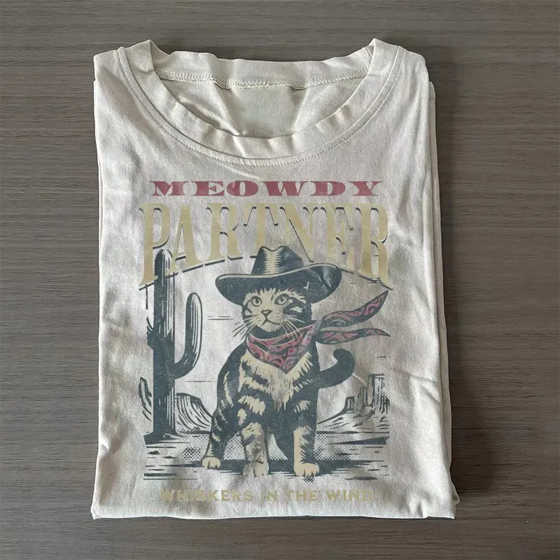 Meowdy Partner Cowboy Cat Tee