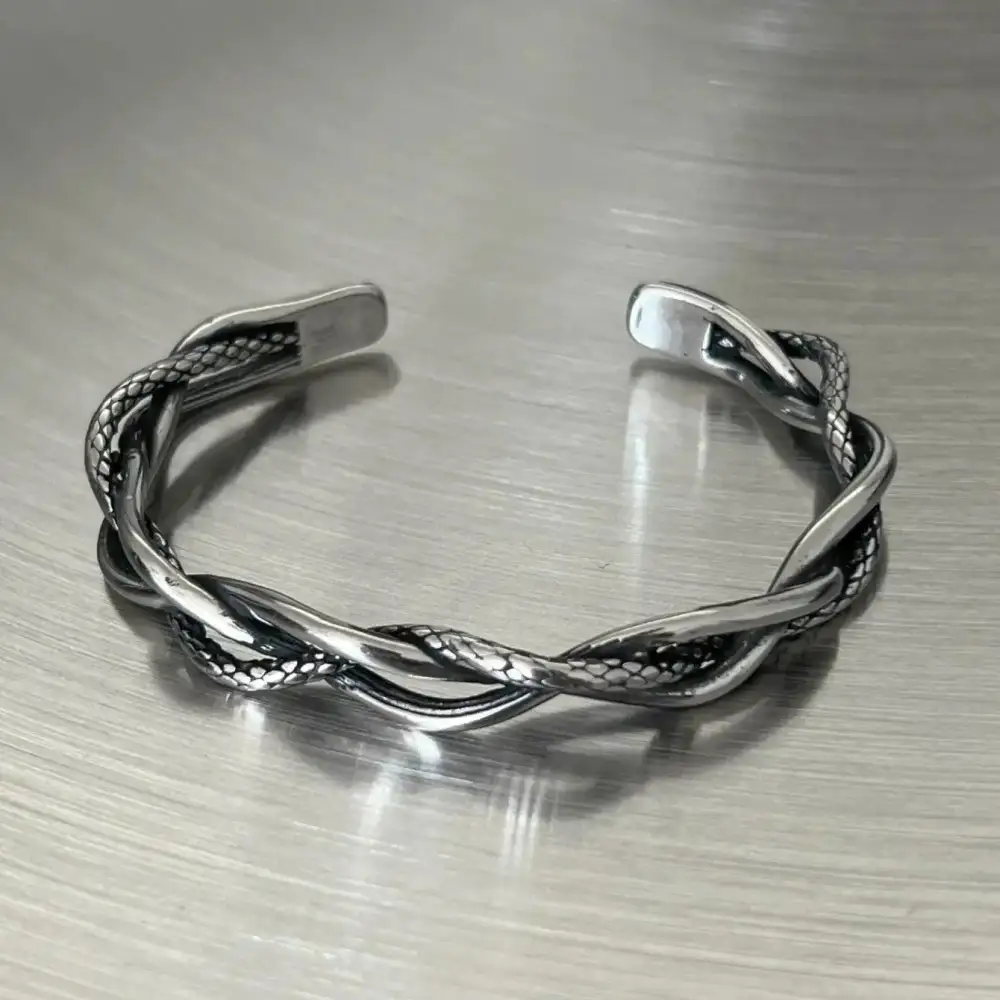 Snake Pattern Twisted Bracelet