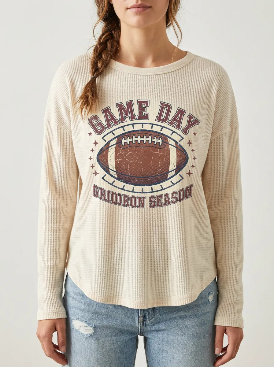 Football Graphic Casual T-Shirt
