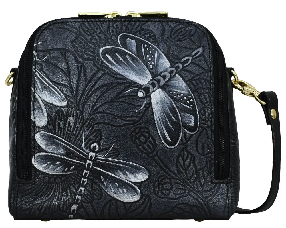 Organized Zip-Around Organizer Crossbody Bag