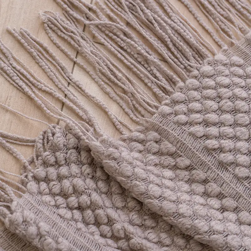 Textured Waffle Knit Throw Blanket
