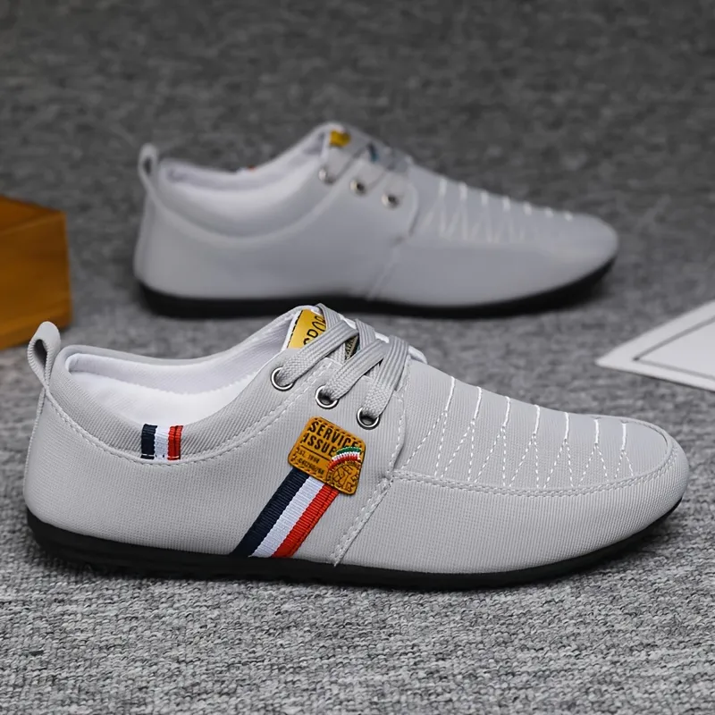 Striped Low Sneakers