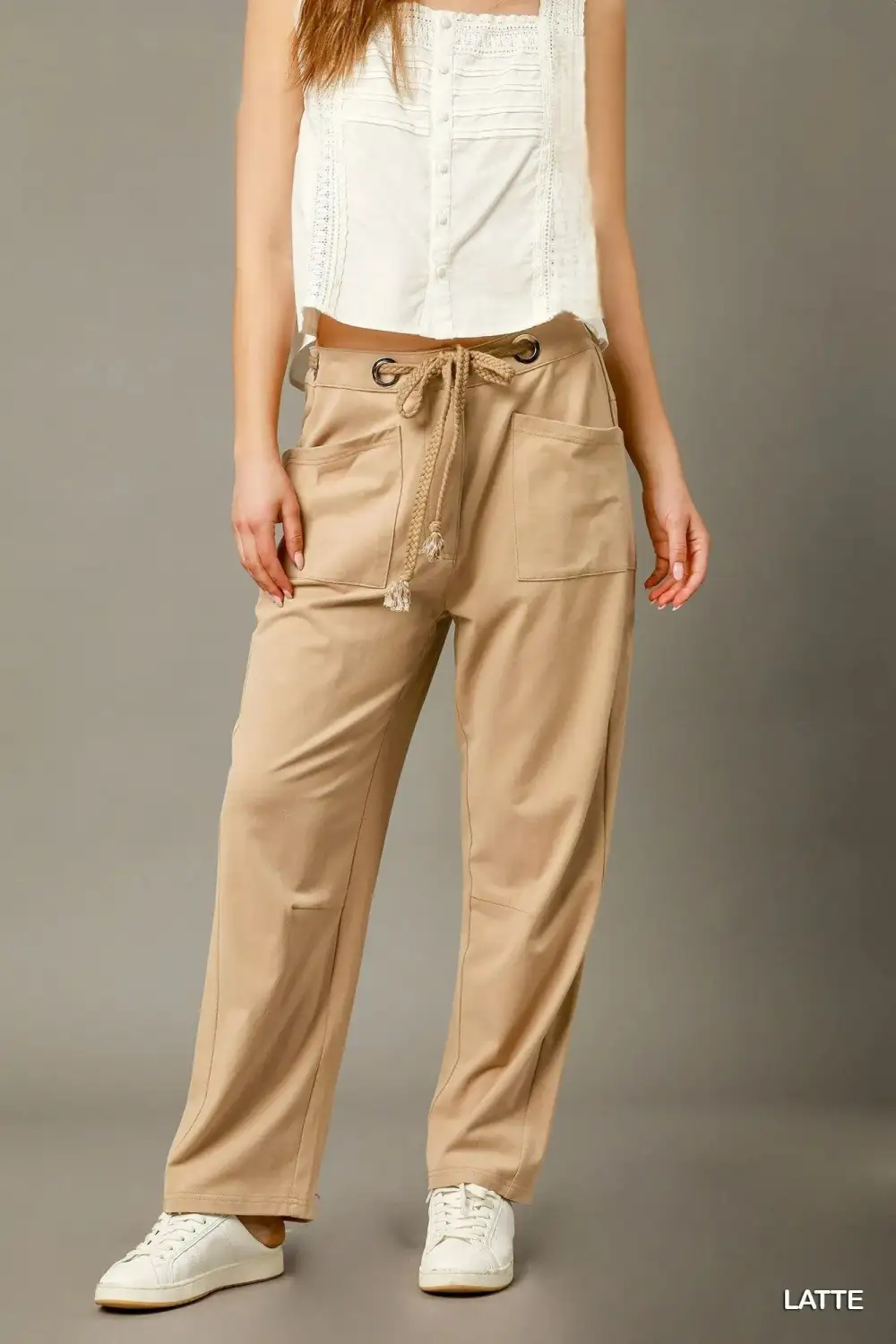 Cargo Inspired Drawstring Pants