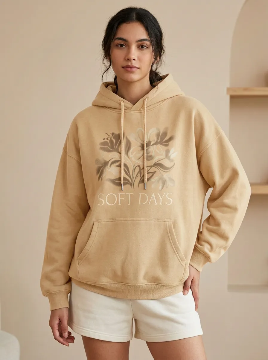Everyday Soft Days Floral Hoodie