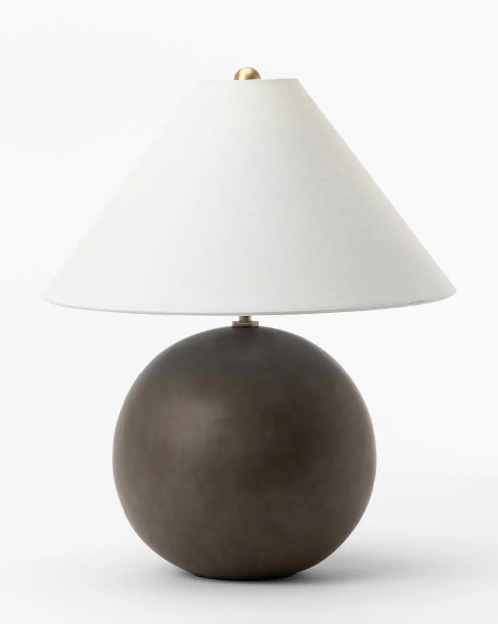 Tapered-Shade Geometric-Form Table Lamp