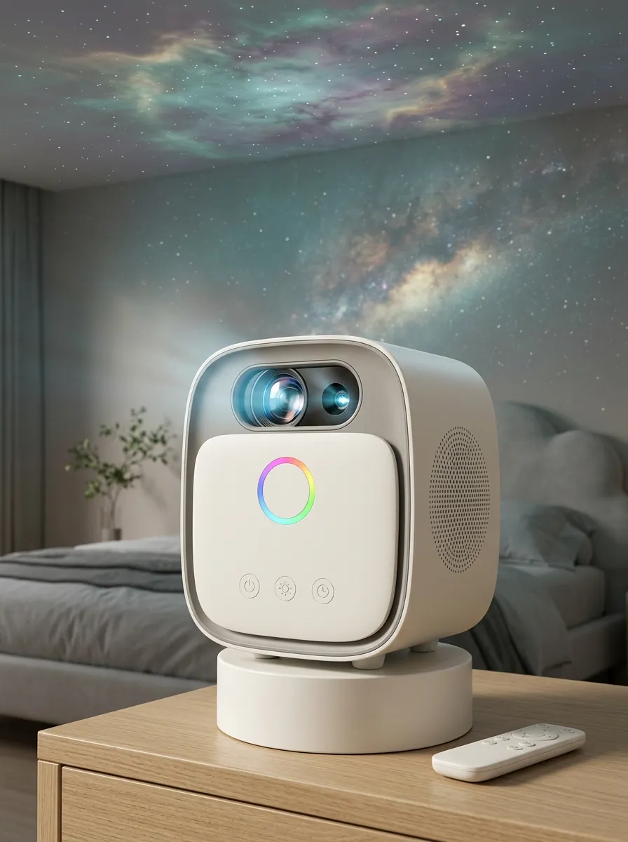 Portable Galaxy Starry Sky Projector Night Light for Bedroom Ambience