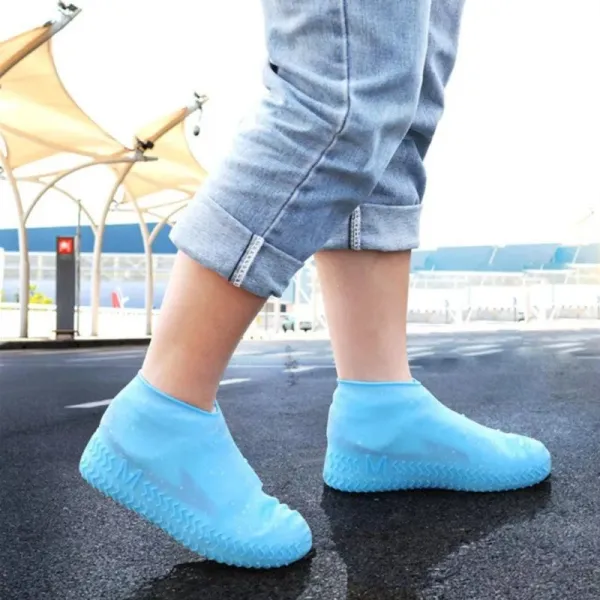 Waterproof Rain/Snow Over Shoe Cover for Daily Wear Shoes for Men & Women | Anti skid Silicon Waterproof Boot Cover Shoe Protector- 1 Pair
