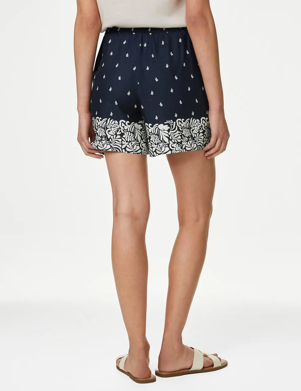 Printed Twill Shorts
