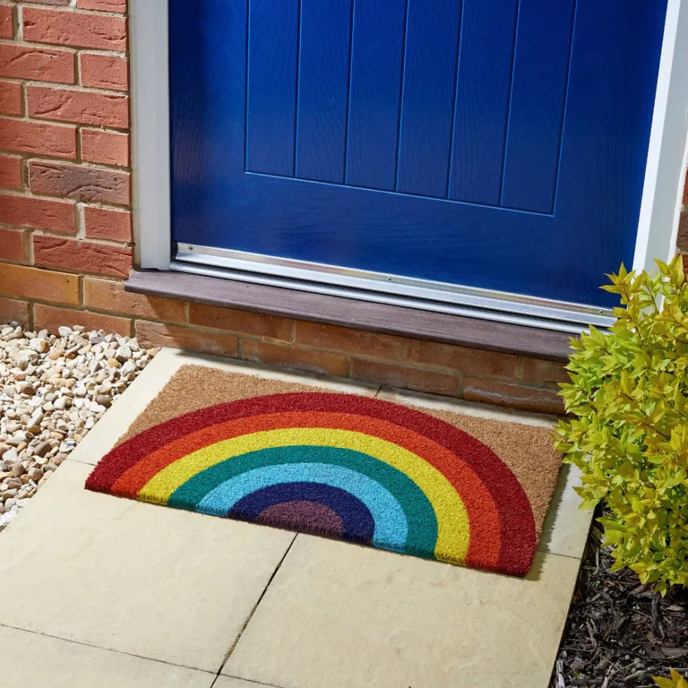 Coir Rainbow Coir Door Mat