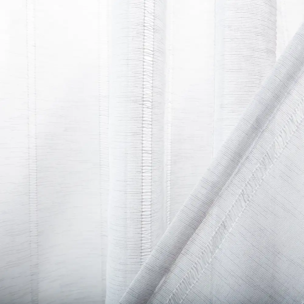 Refined Semi-Sheer Eyelet Modern Curtain Panel