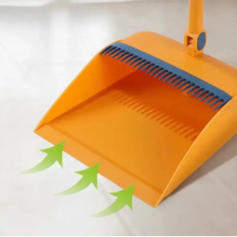 Household Extended Handle Broom And Dustpan Set