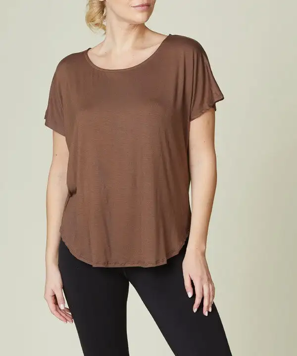 Bamboo Casual Dolman Sleeve Top Tee