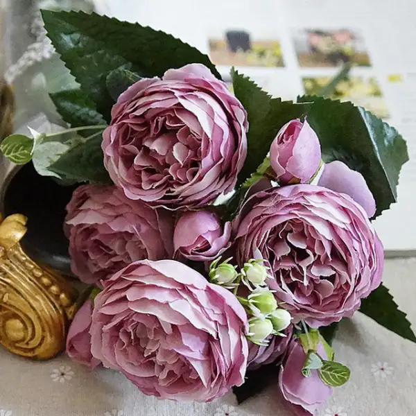 Artificial Peony Bouquet