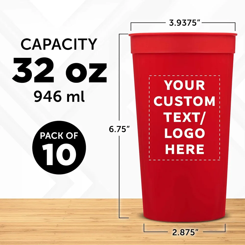 Custom Plastic Stadium Cups
