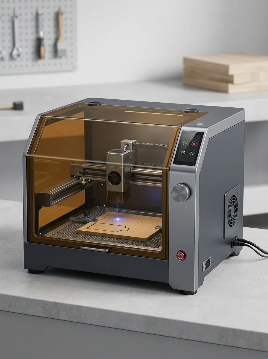 Precision Desktop Laser Cutting and Engraving Machine for Workshop Use