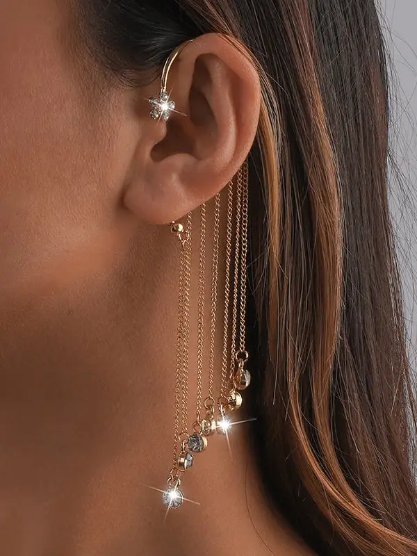 Ornate Floral Accent Earrings