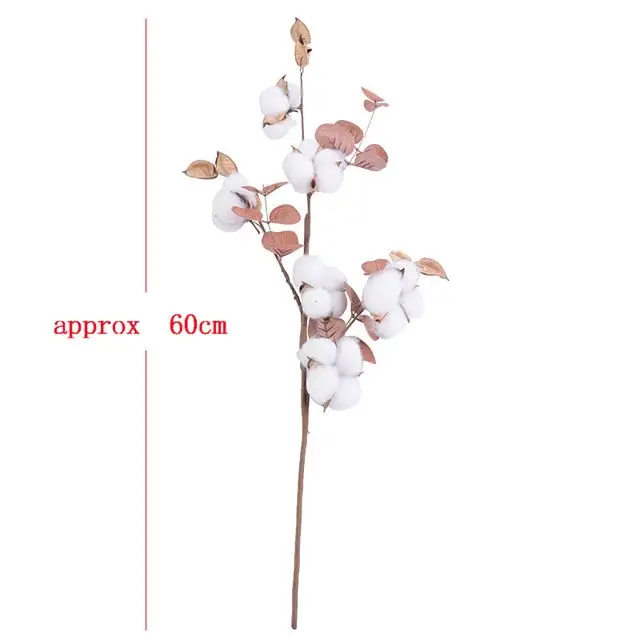 Floral Artificial Cotton Decorative Botanical Accent