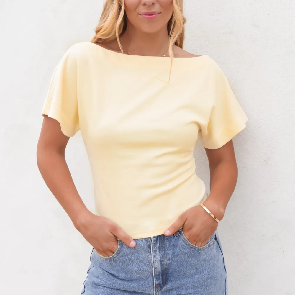 Cropped Daily Design Casual Tee