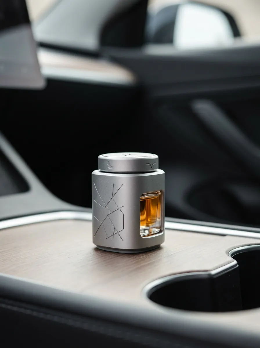 Geometric Metal Car Air Freshener