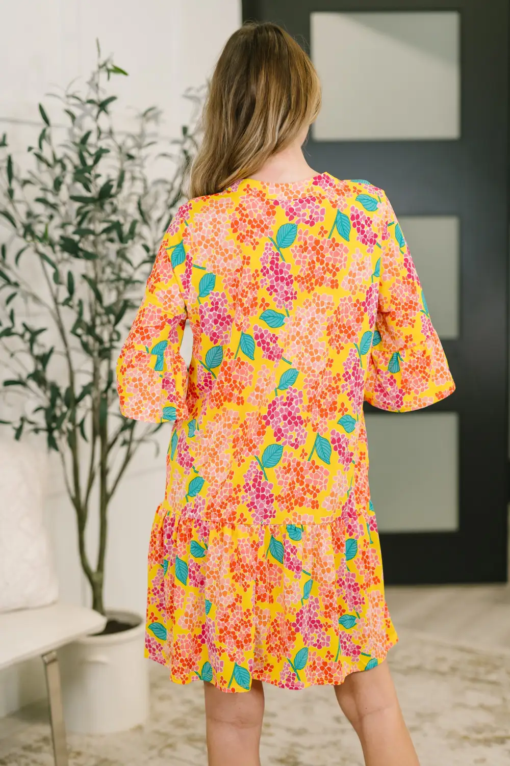 Leaf Floral Sunday Dress