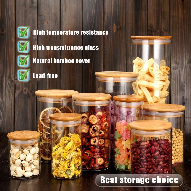 Wooden Glass Fridge Kitchen Storage Organizer