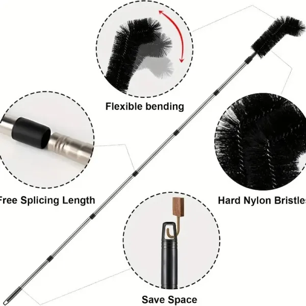 The Extended Handle Makes The Dishwashing Brush Convenient