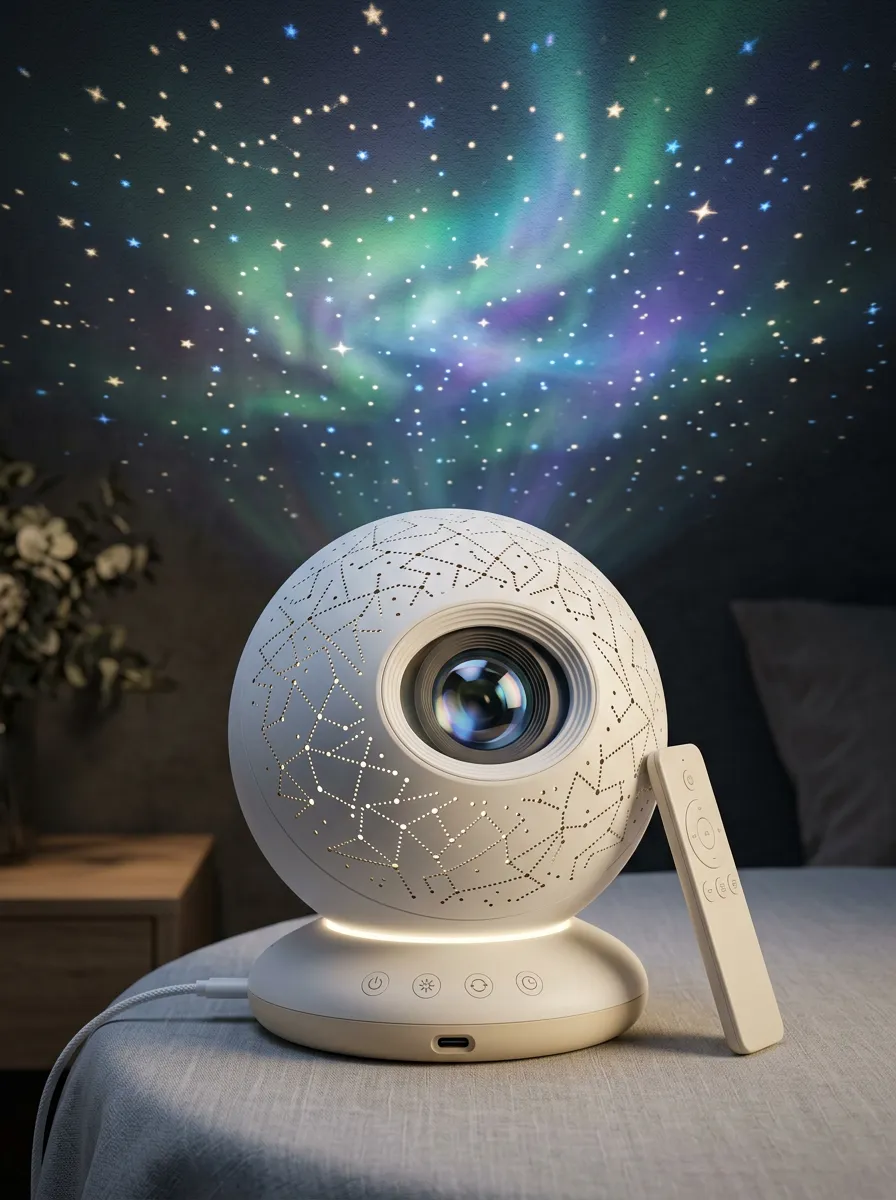 Northern Lights Galaxy Starry Sky Projector Night Light for Bedroom Ambience