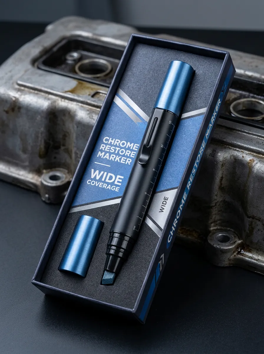Wide Coverage Mirror Finish Chrome Repair Marker