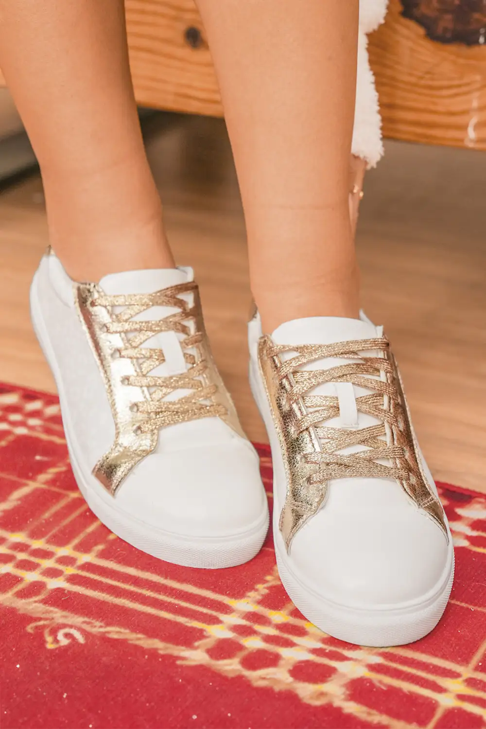 Classic Leather Lace Up Sneakers