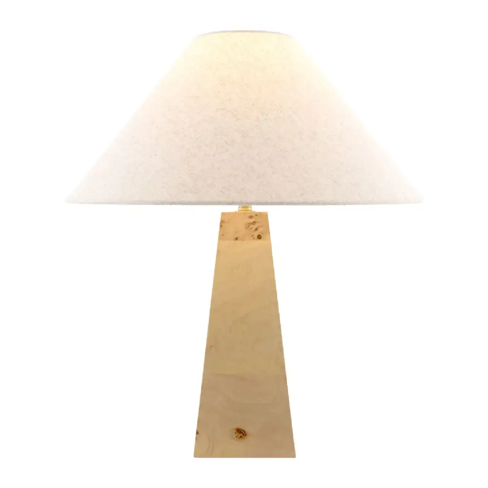 Rubberwood Base Table Lamp