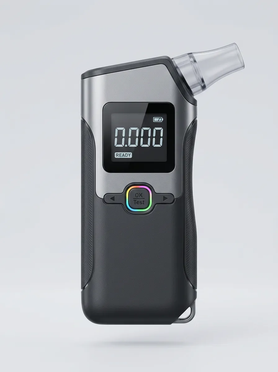 Portable Digital Breath Alcohol Tester LCD Display Meter