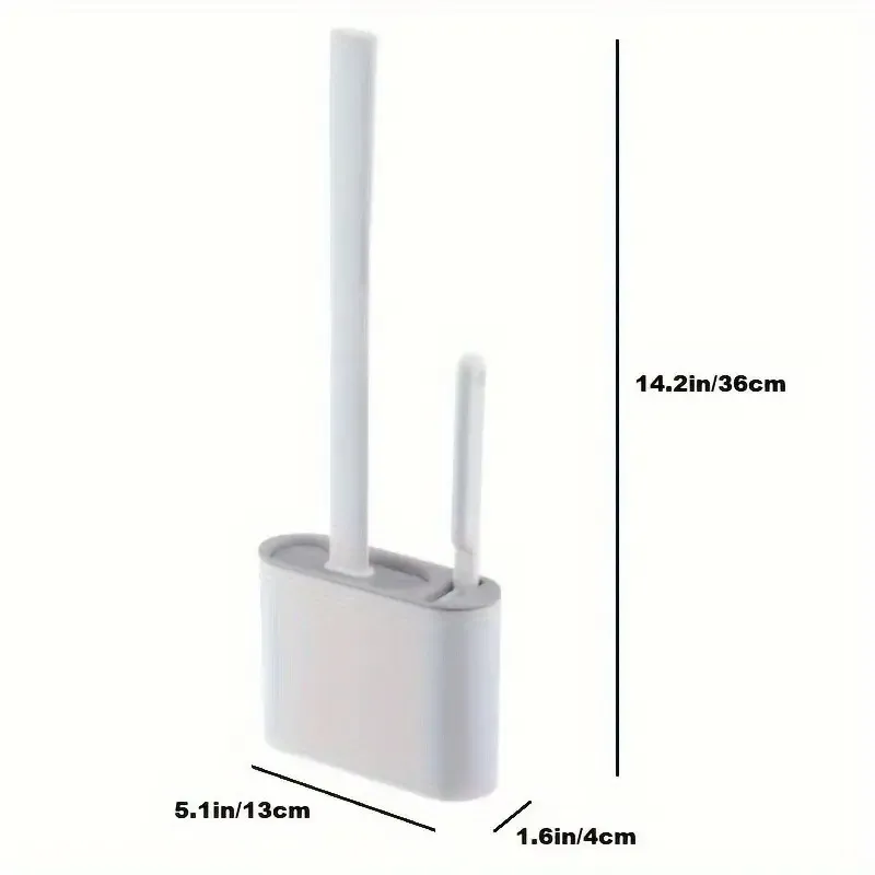 A Wall-Mounted Toilet Brush Hanging Storage Box